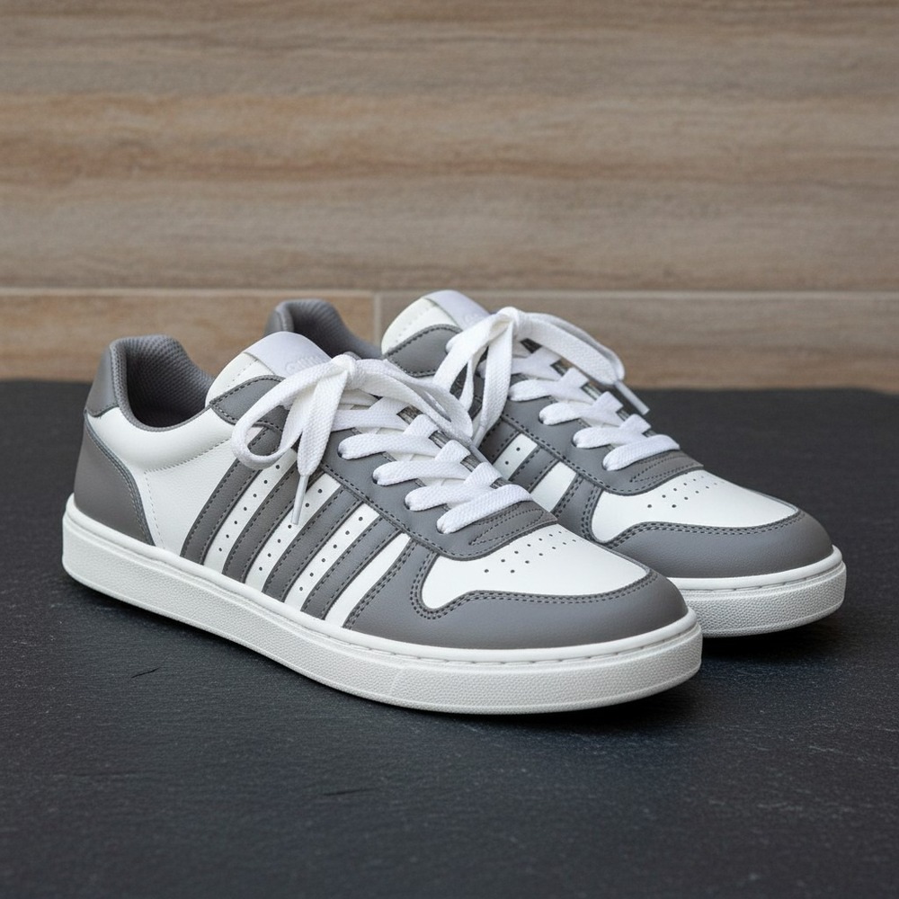 K-Swiss Low Top Sneakers Kidcore Comfort Utility White Grey Kids Size 5